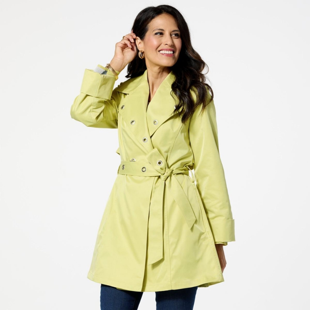 WynneCollection Spring Grommet Trench Coat nwt